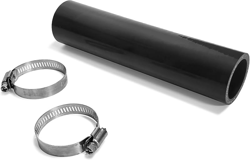 Mangueira de silicone reta para intercooler LYHARNYX 38 mm x 20,3 cm com 2 abraçadeiras SS304