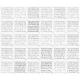 1/2 Inch Letter Stencils for Painting, 30 Pcs Reusable Small Alphabet Letters and Numbers Stencil for Bullet Journaling Crafts Projects