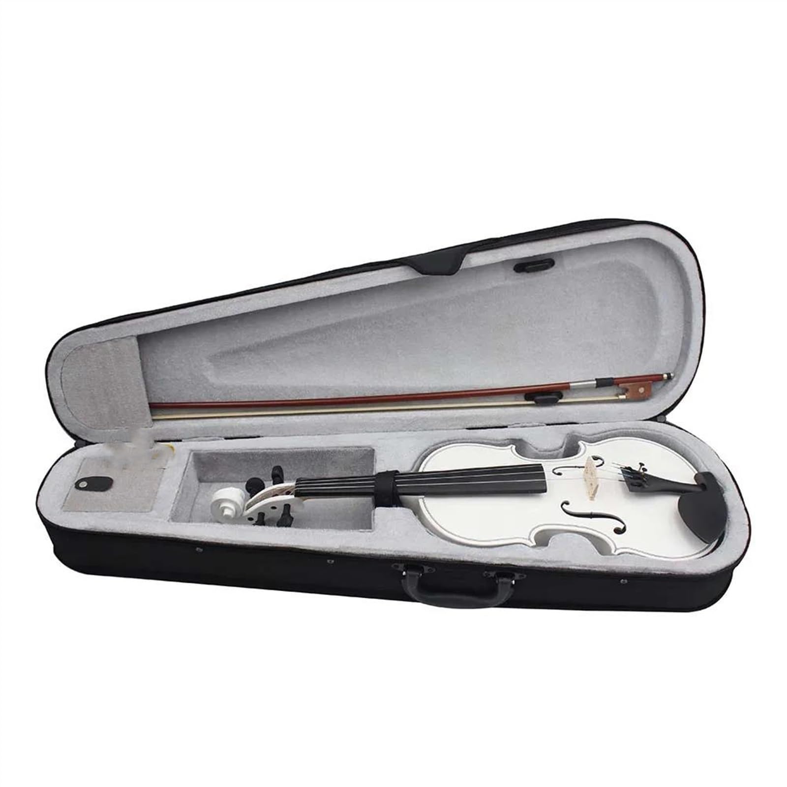 Violine 4/4 Violine Weiß Massivholz Violinenset