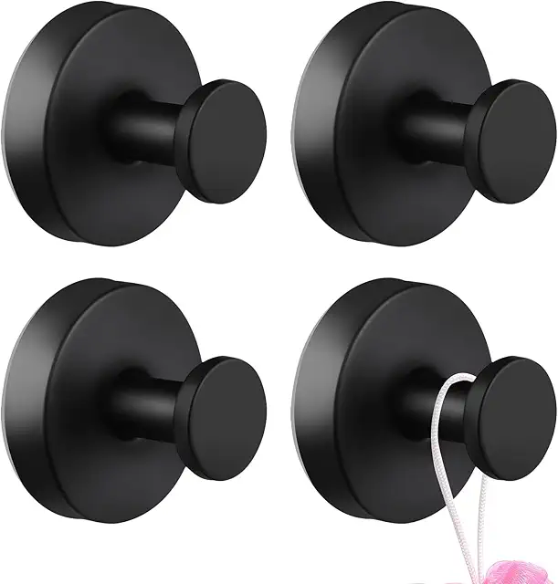 EAEVKPI 4 Stück Saugnäpfe Haken, 8kg belastbar, ohne Bohren für Badezimmer und Küche