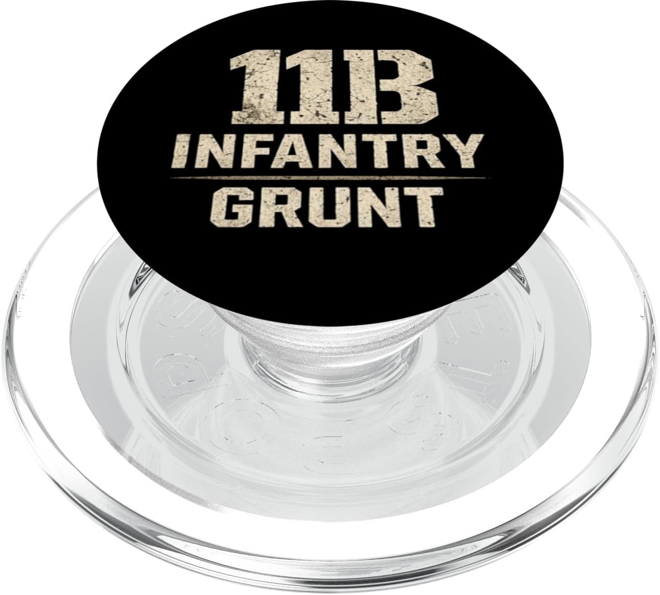 11B Infantry Grunt Bold Stack Military Veteran Pride PopSockets PopWallet for MagSafe