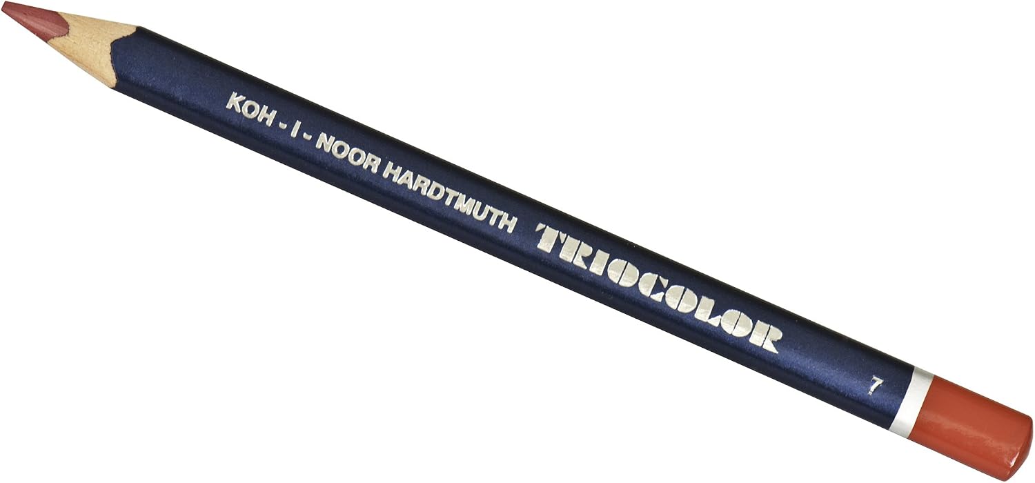 Koh-I-Noor Triocolor Colored Pencil, Carmine, Pack of 6 (FA3150.7)
