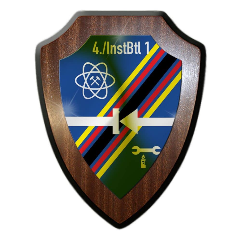 Plaque de blason 31990 du 1 Bataillon de réparation Ahrbergen pour collectionneur Léopard