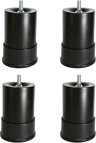 Base de cama ajustable de metal de 4 pulgadas, repuesto de patas de repuesto resistente de altura extra compatible con el 93% de los marcos como