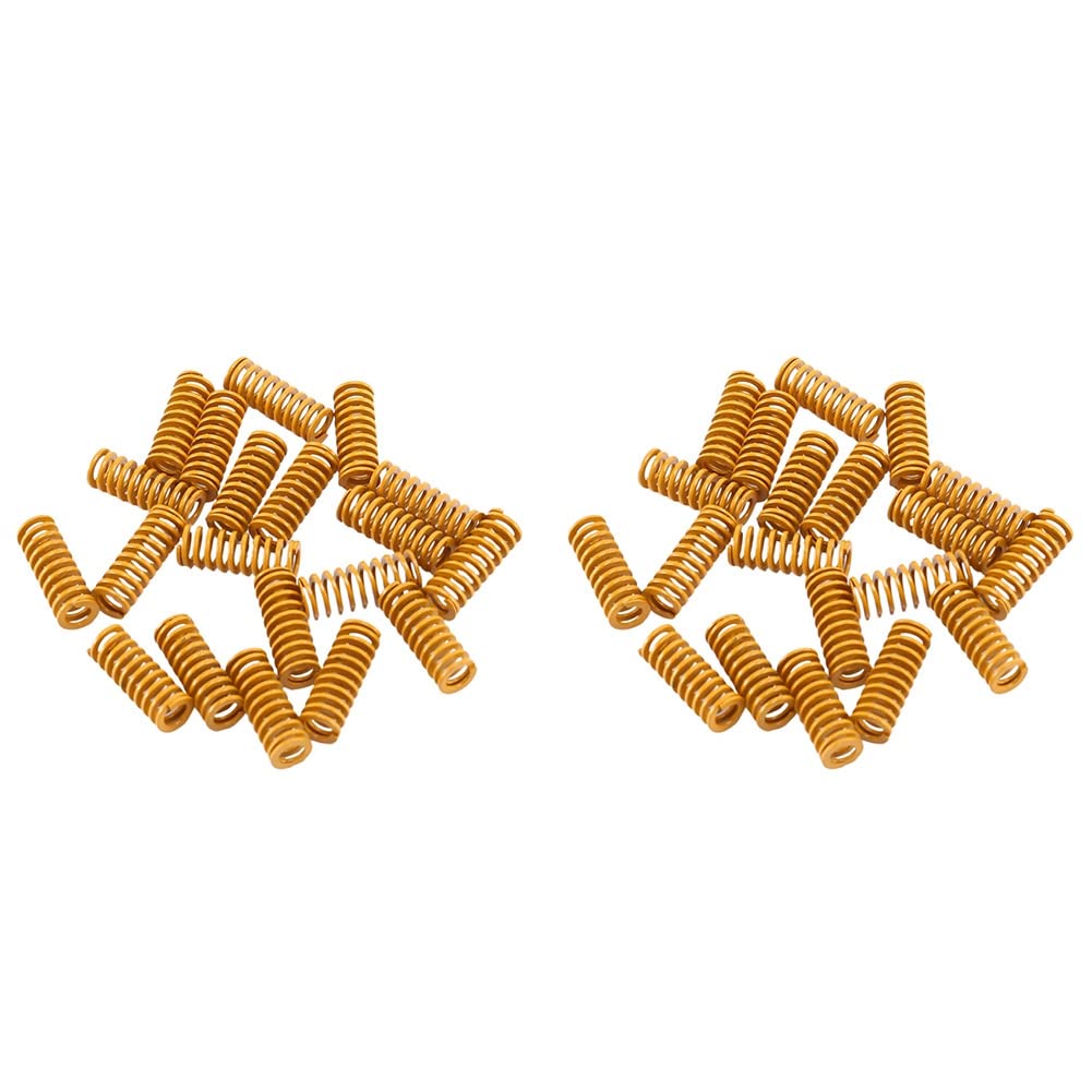 Jnchdghwa Yellow 8Mm Od 20Mm Long Light Load Compression Mould Die Spring Compression Mould Die Spring For The 3S Bed 40Pcs