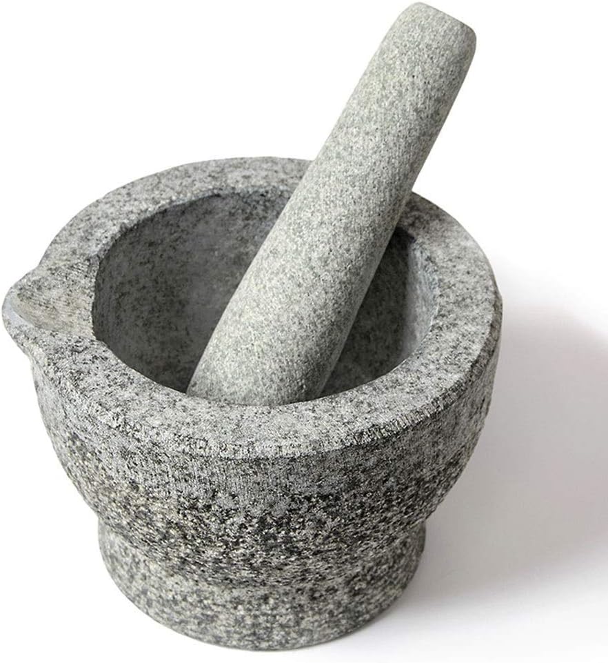 Mortar and Pestle Mortar and Pestle/Spice Grinder Granite Stone Raft Mortar and Pestle