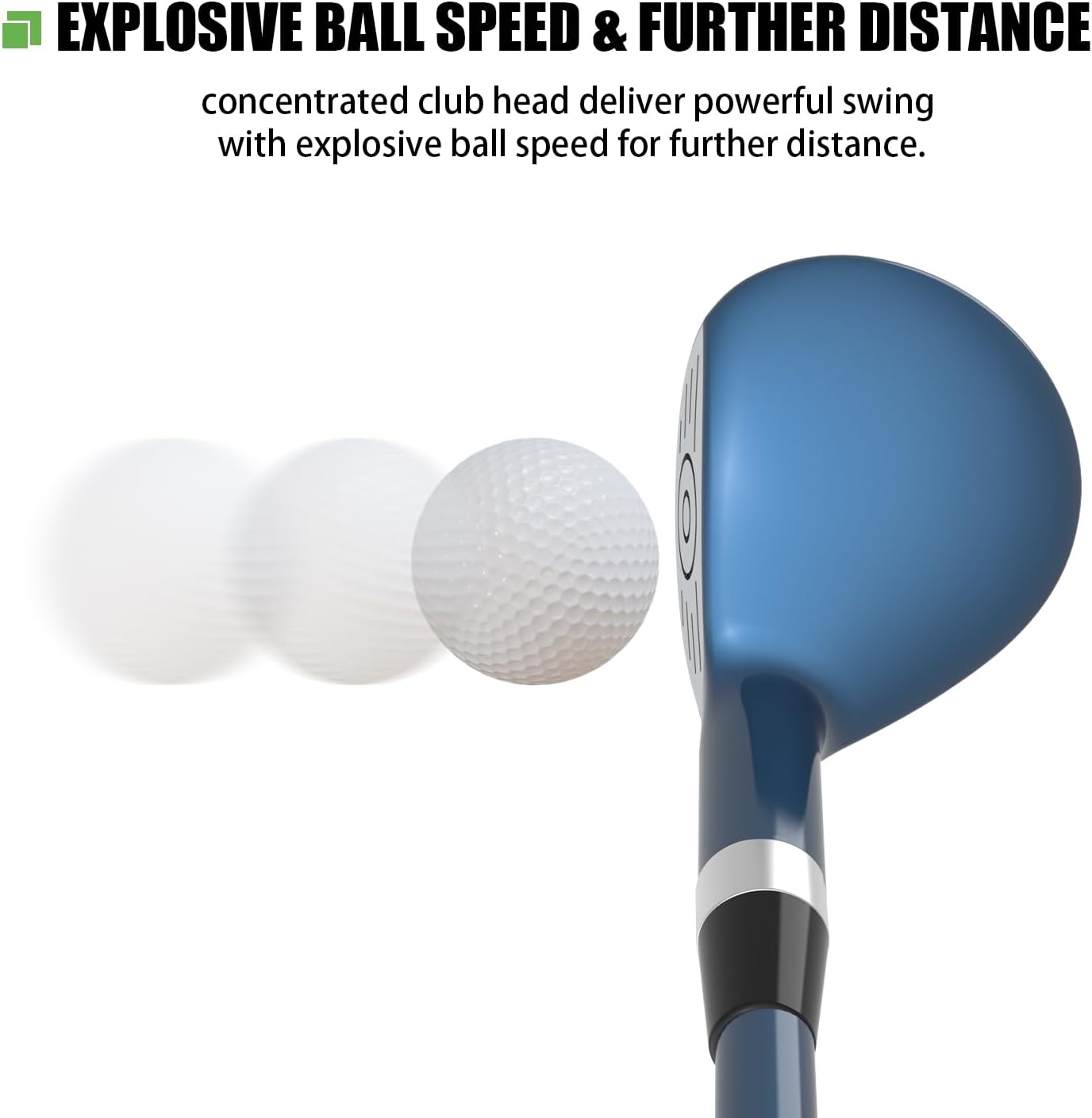 MAZEL Golf Driver & Golf Iron,Bundle of 2