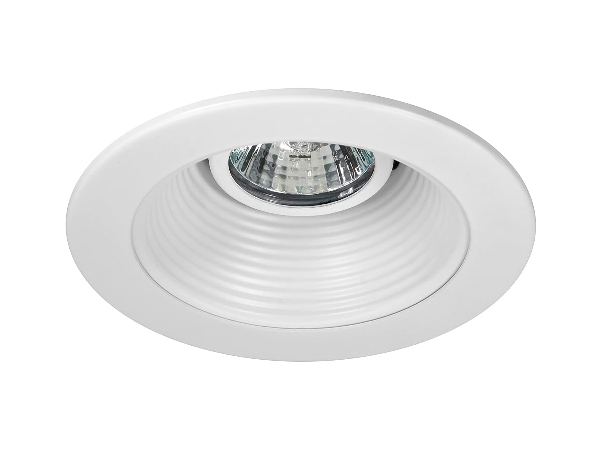 Nicor 4 Inch White Recessed Baffle Trim for MR16 Bulb, Model 14002, Copper