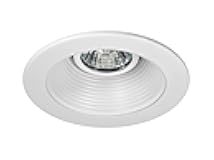 NICOR Lighting 4 inch White Recessed Baffle Trim for MR16 Bulb (14002)