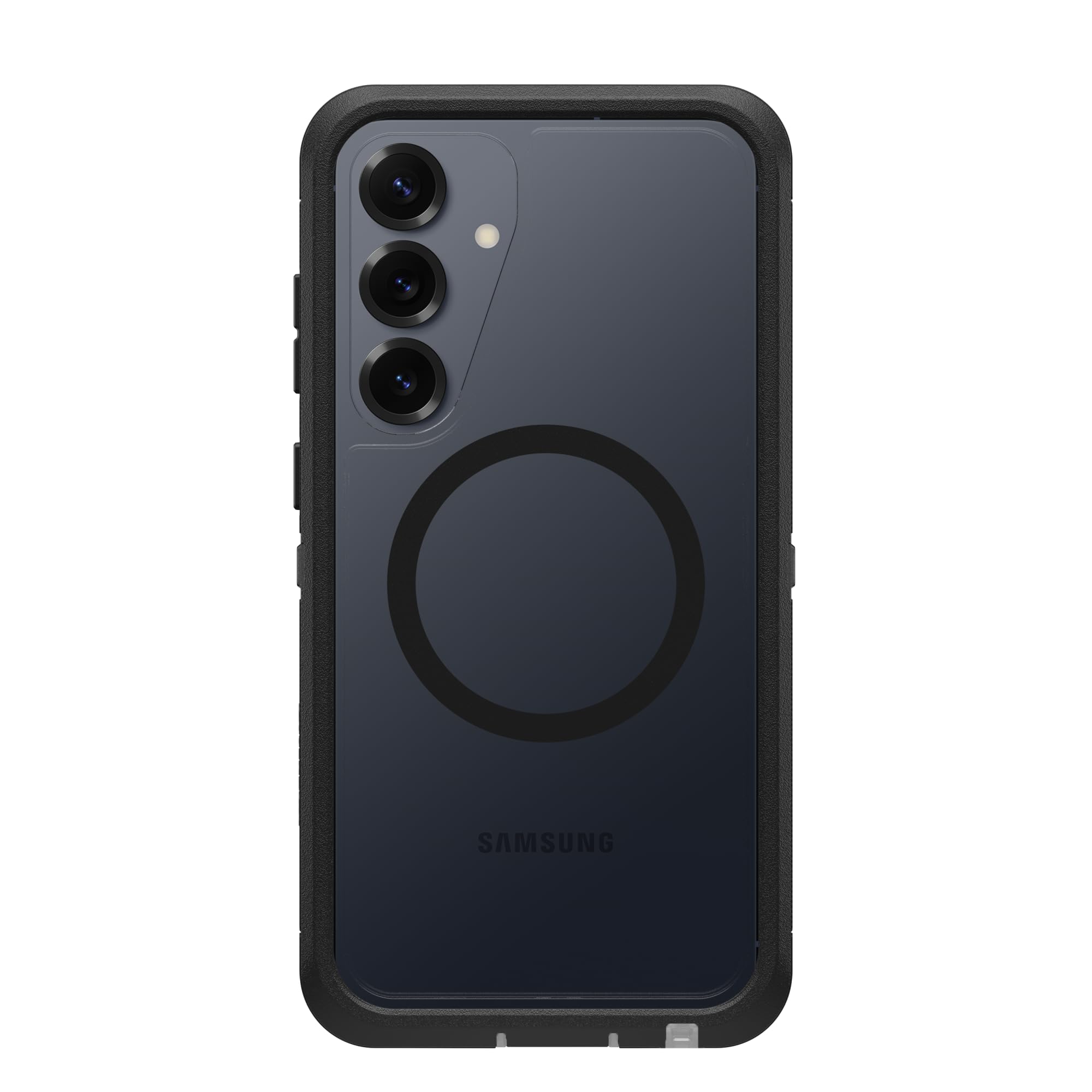 OtterBox Defender Series XT Clear Hülle mit Magneten für Samsung Galaxy S25+, stoßfest, Ultra-robust, schützende Hülle, 7X getestet nach Militärstandard, Transparent/Schwarz