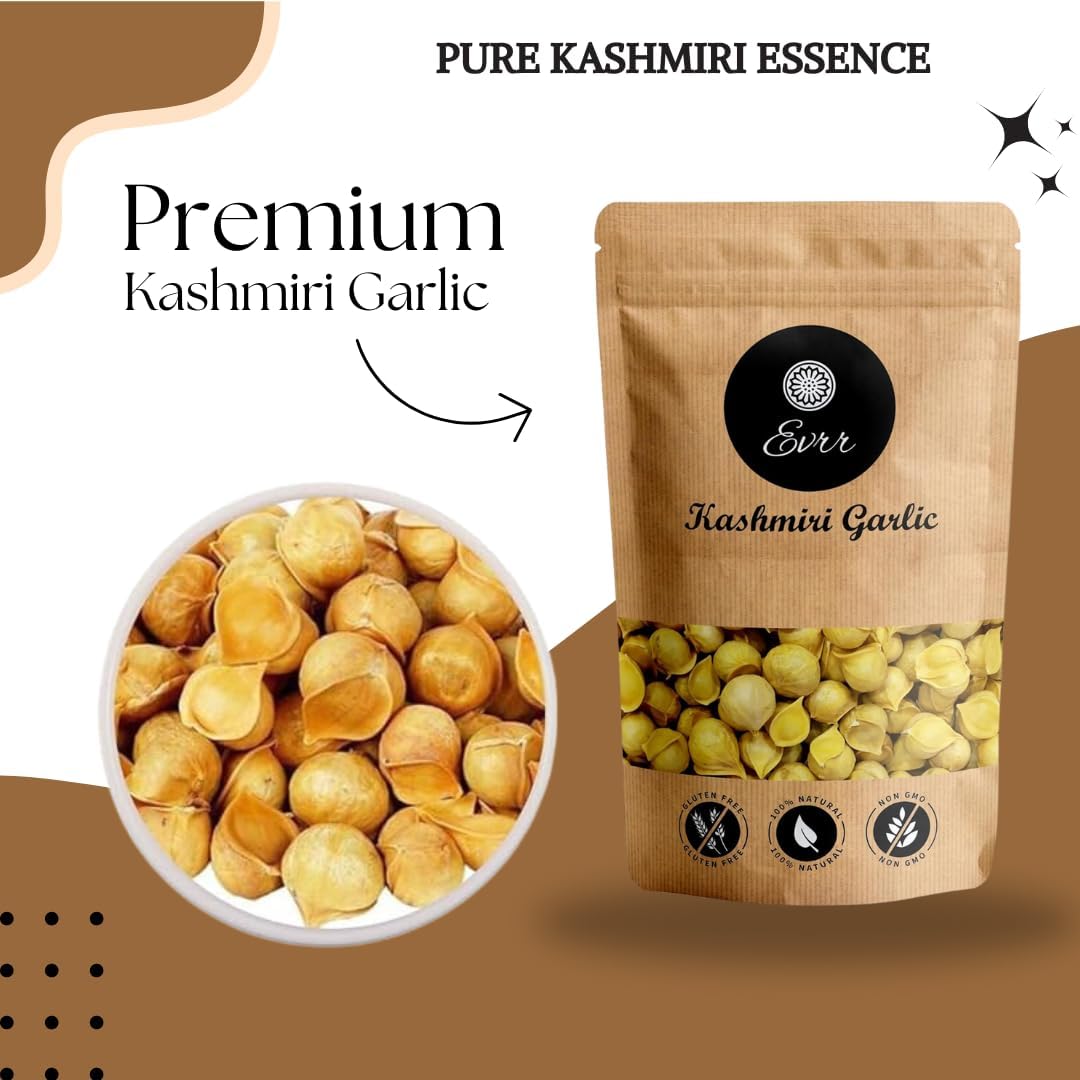 EVRR Kashmiri Garlic (Lehsun) 50gm, A Taste Of Himalayan Tradition, Premium Himalayan Single Clove Garlic For Strong Immunity & Diabetes — Amazon image 2