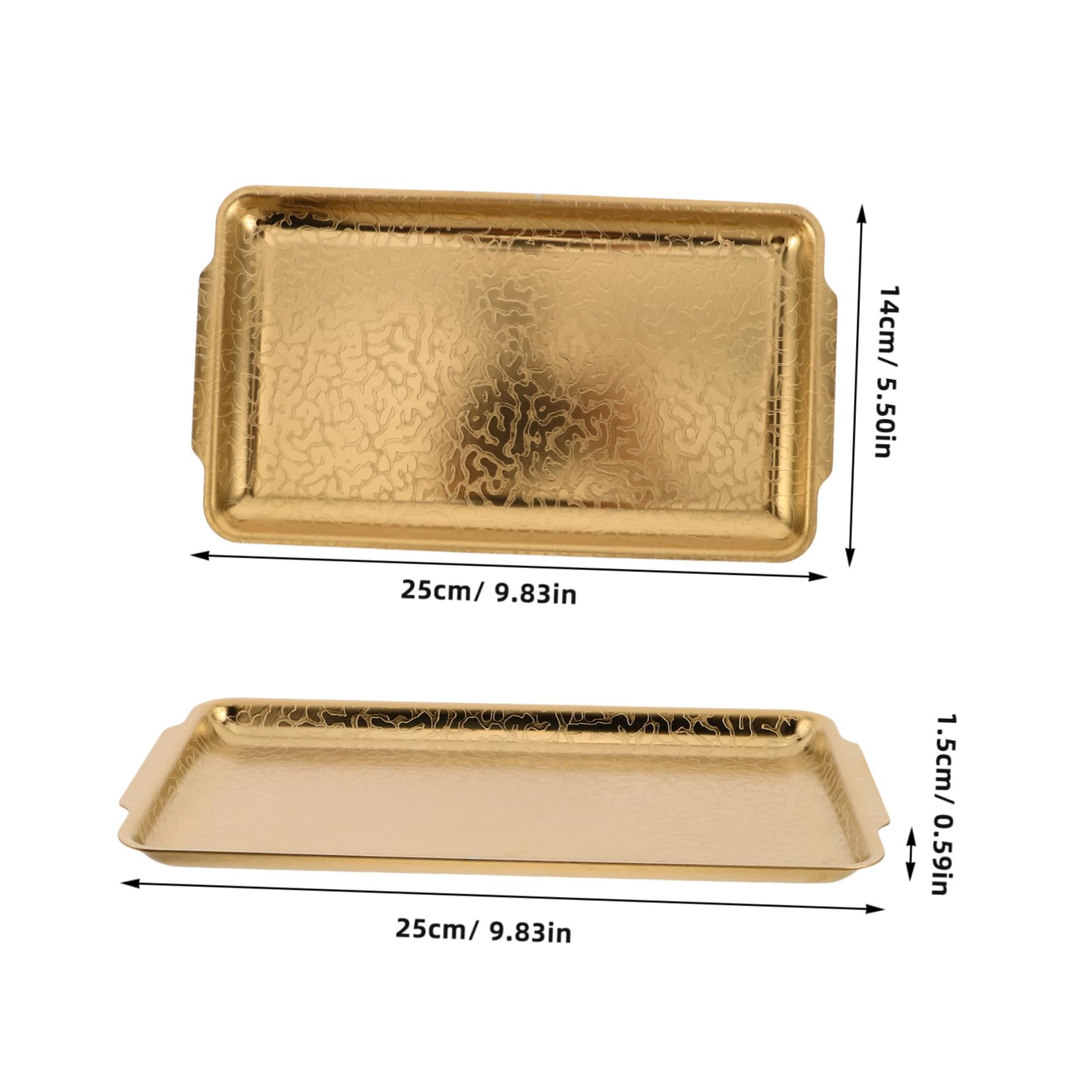 FUNOMOCYA Stainless Steel Grill Pan Large Rectangle Serving Platter Bbq Plate Warming Plate for Gas Stove Silver Metal Serving Tray