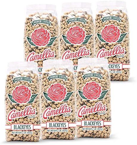 Camellia Brand Dried Black Eye Peas, 1 Pound (Pack of 6)