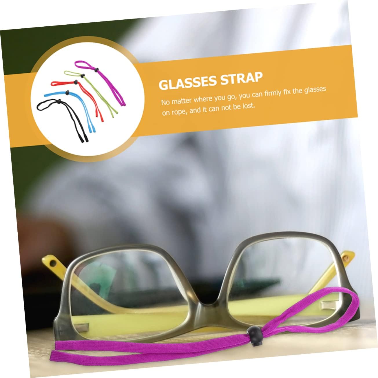 FRCOLOR 5Pcs Adjustable Eyeglasses Straps Stylish Glasses Chains for Men Women for Outdoor Activities Prevents Loss of Sunglasses for Any Occasion