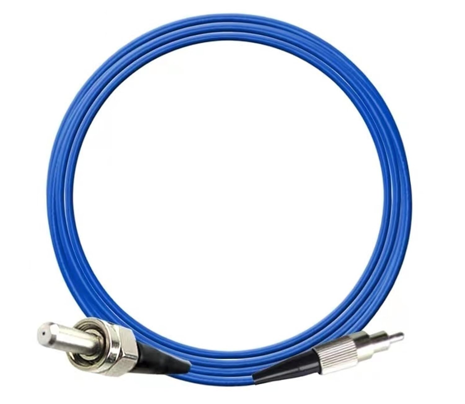 SMA905 Quartz Fiber Optical Jumper 600um 0.37NA 400-2500nm VIS-IR FC SC Energy Spectrometer Medical Detection Test Coupler (SMA-SMA stainless 1m)