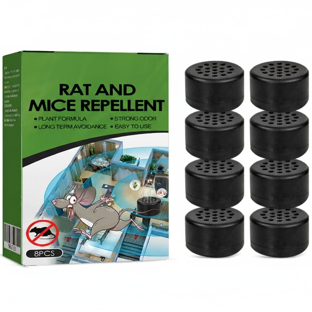 Rodent Mouse Repellent for Car Engines, 8Pcs Peppermint Essential Oil to Repel Mice and Rats, Natural Deterrent Safe for Pets and Family — view 7