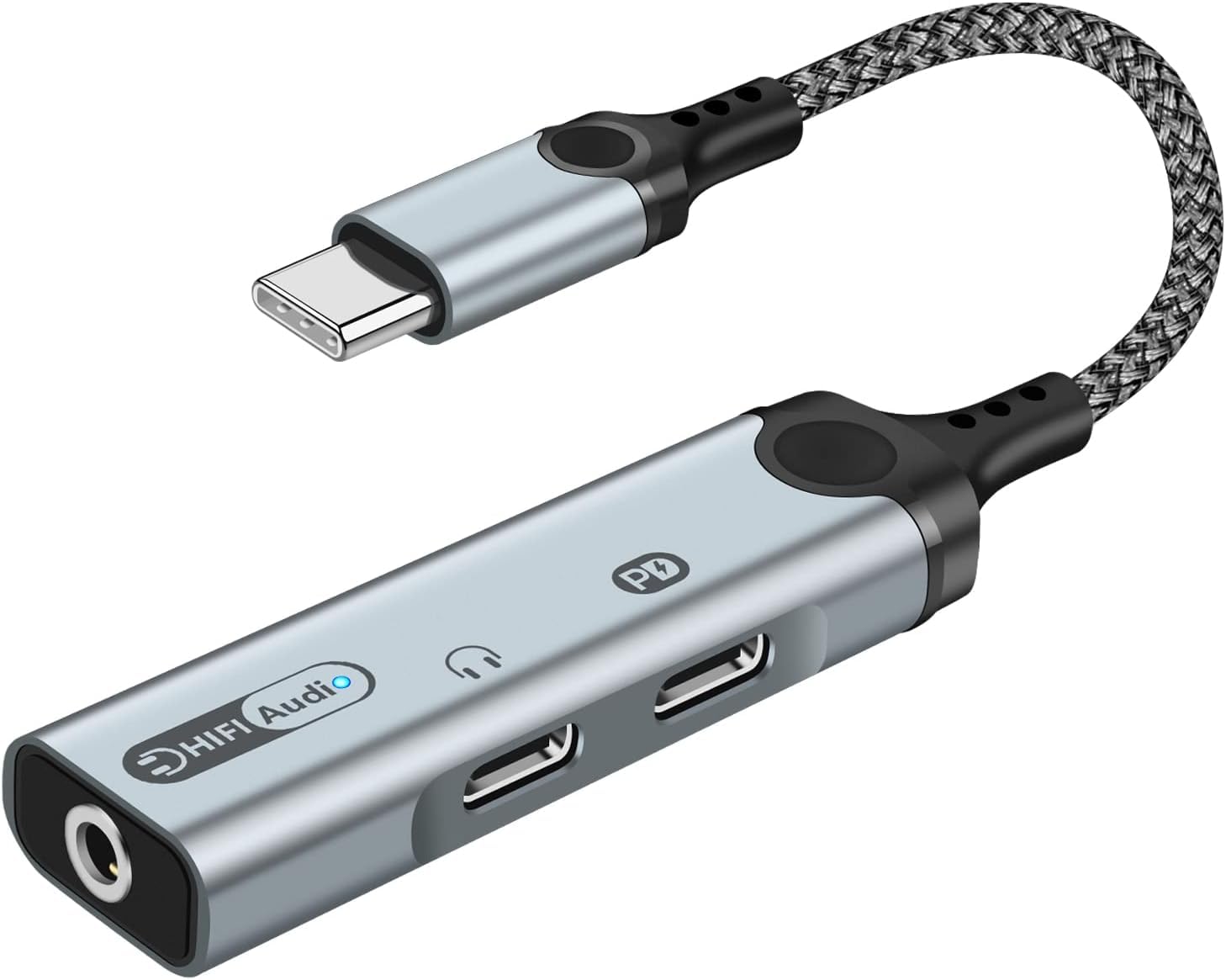 Wefly 3-in-1 Type C to 3.5mm Earphone Adapter - Dual Type C Headphone Jack with PD 60W Fast Charging Splitter for 1Phone 17/17 Pro/17 Pro Max/16/15, Galaxy S26/S25/S24/S23, 1Pad (MH340)-image-28