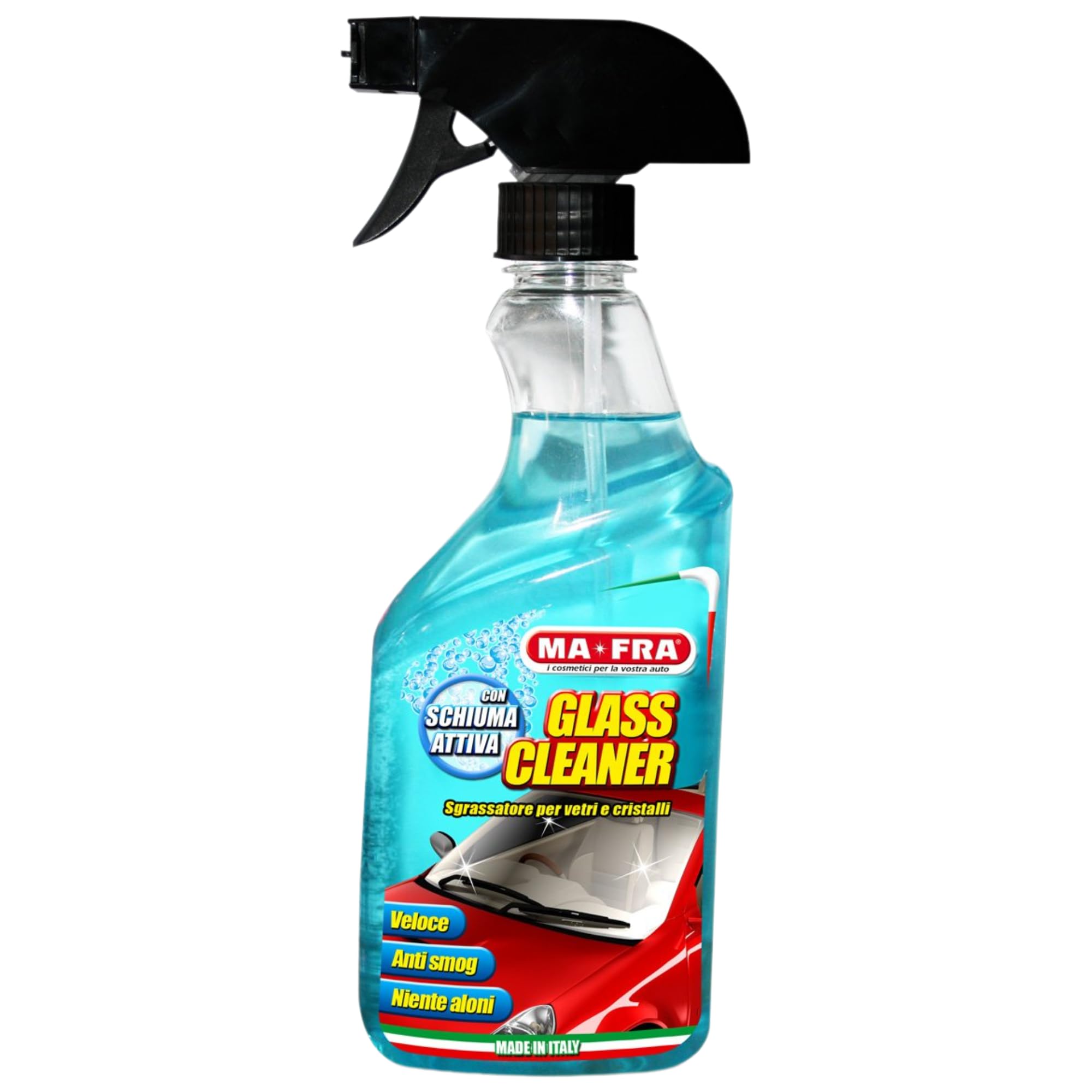 Ma-Fra Kit detergente per Trattamento Auto Interno ed Esterno. 3IN1 PLASTICA-LAST TOUCH-HP 12 - CERCHI & GOMME - GLASS CLEANER - Trattamento TESSUTTI 3IN1 INSIEME 7 PANNI MICROFIBRA MULTIUSO 30x35 cm