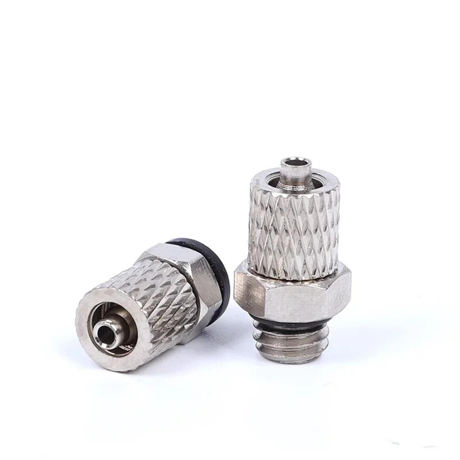 Rosca macho Mini Conector tubo neumático pasante