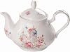 YBK Tech Strength Porcelain Coffee Pot Ceramic Teapot- Pink Rose Teapot