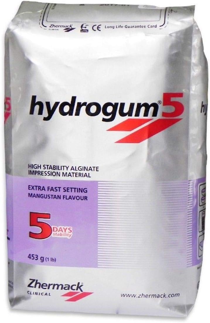 ZHERMACK Hydrogum 5 Extra Fast Alginate #C302070 1 Lb. Bag (2)