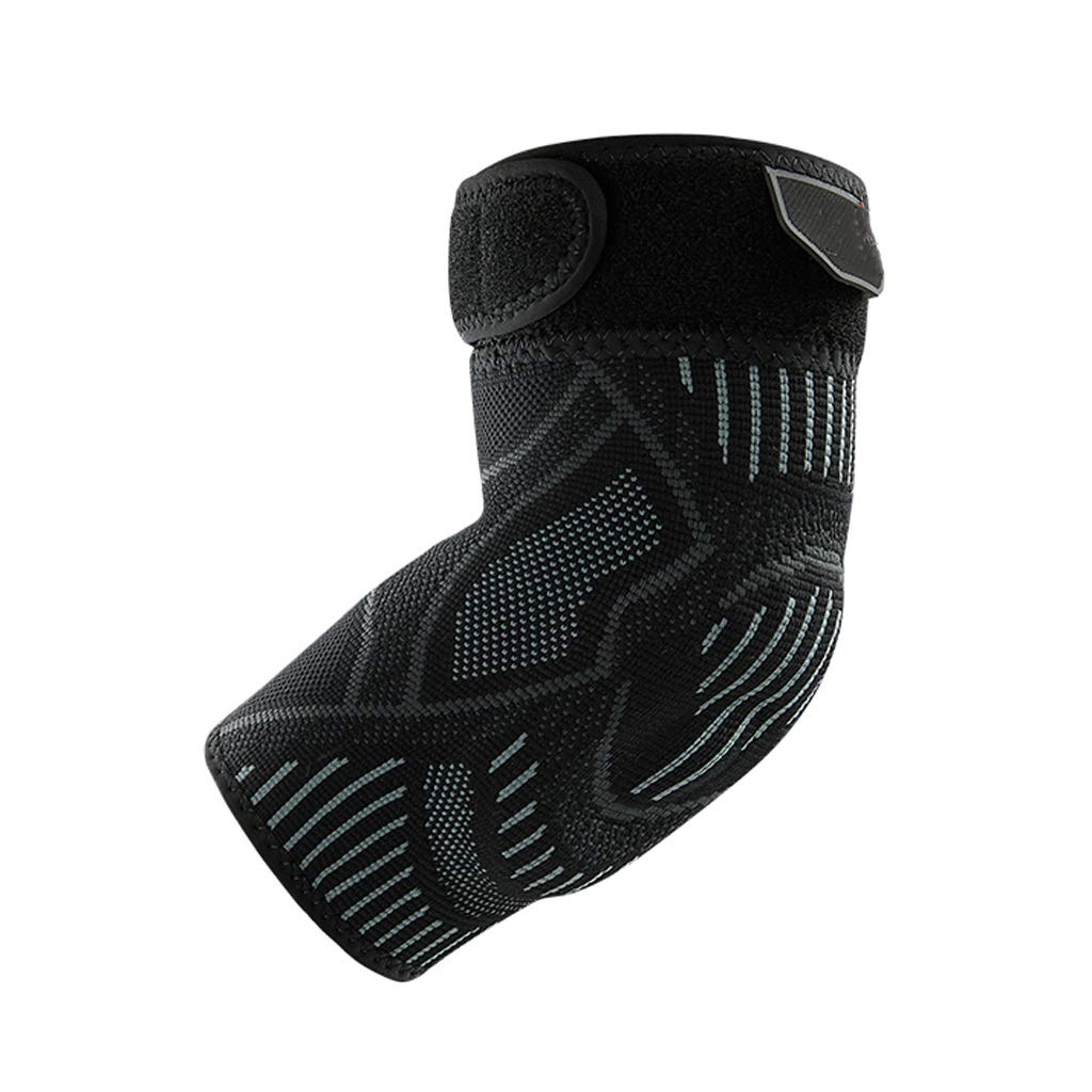 HBJWOV Outdoor Sports Elbow Support Brace Pad Injury Aid Strap Guard Wrap Band Pad Absorb Sweat Sport Basketball Arm Sleeve Brace(L)