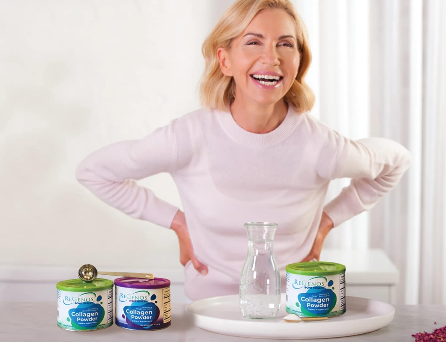 Collagen, Bioactive Hydrolyzed Collagen Peptides Powder Supplement, FORTIBONE®, Unflavored, Type I and III, Gluten Free, Kosher, 30 Day Supply (1 Pack)