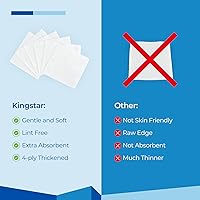 Vista 5 de Almohadillas de gasa estériles no tejidas, 7,6 x 7,6 cm para vendaje de heridas, 60 paquetes - 120 piezas de almohadillas de esponja suave superior