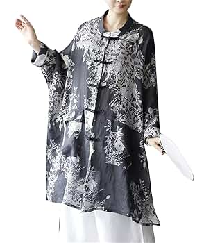 ノコオーノ　チャイナ風長袖シャツ サイズ42 ノコオーノ チャイナ風長袖シャツ サイズ42