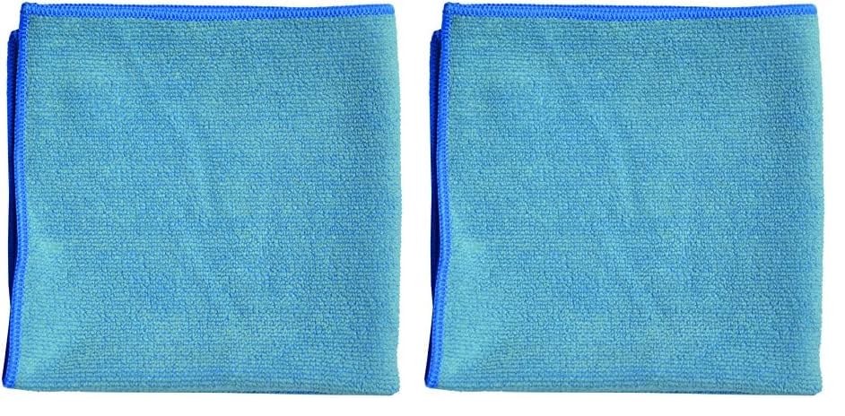 Taski Diversey D7524116 MyMicro Commercial Microfiber Cleaning Cloth,Reusable & Lint Free - Large 14 Inch x 14 Inch, Blue, (Pack of 2)