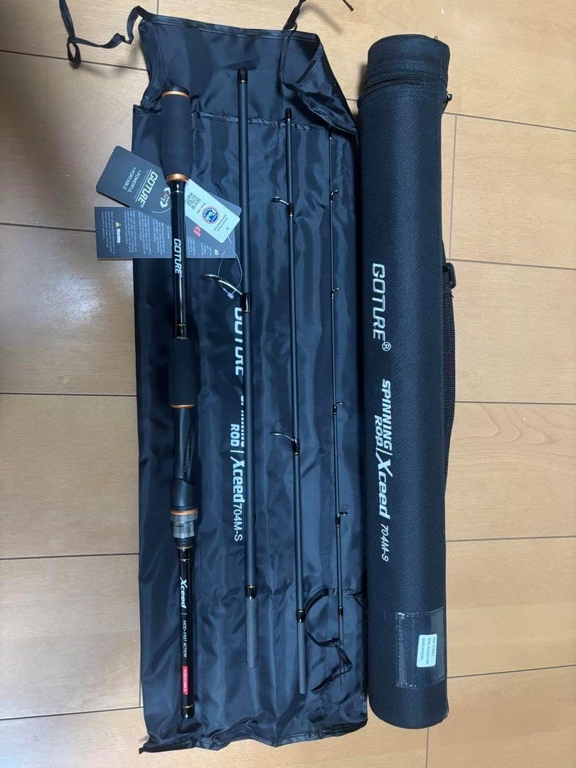 GOTURE(ゴチュール) Xceed 704M-Sスピニングロッド 海釣り 竿 HETAYZZE