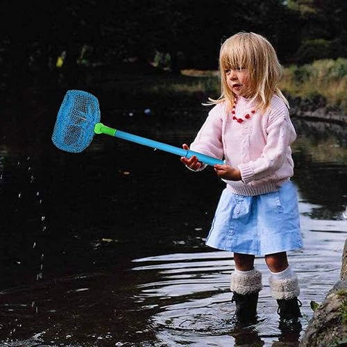 Miniatura 7 de Red de pesca, red de insectos TSYAN para atrapar insectos de cangrejo, juguetes de playa, cebo flotante, mariposas, redes coloridas para niños que