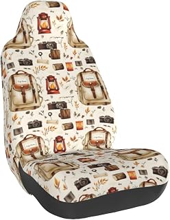 Camping Tools Pattern Print Car Seat Cover, Automotive Seat Covers Front Seats for SUVs Trucks Car Seat Protector Accessories for Women Men