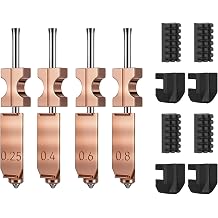 4PCS AD5X Quick-Swap Copper Alloy Hardened Steel Nozzle-0.25/0.4/0.6/0.8mm