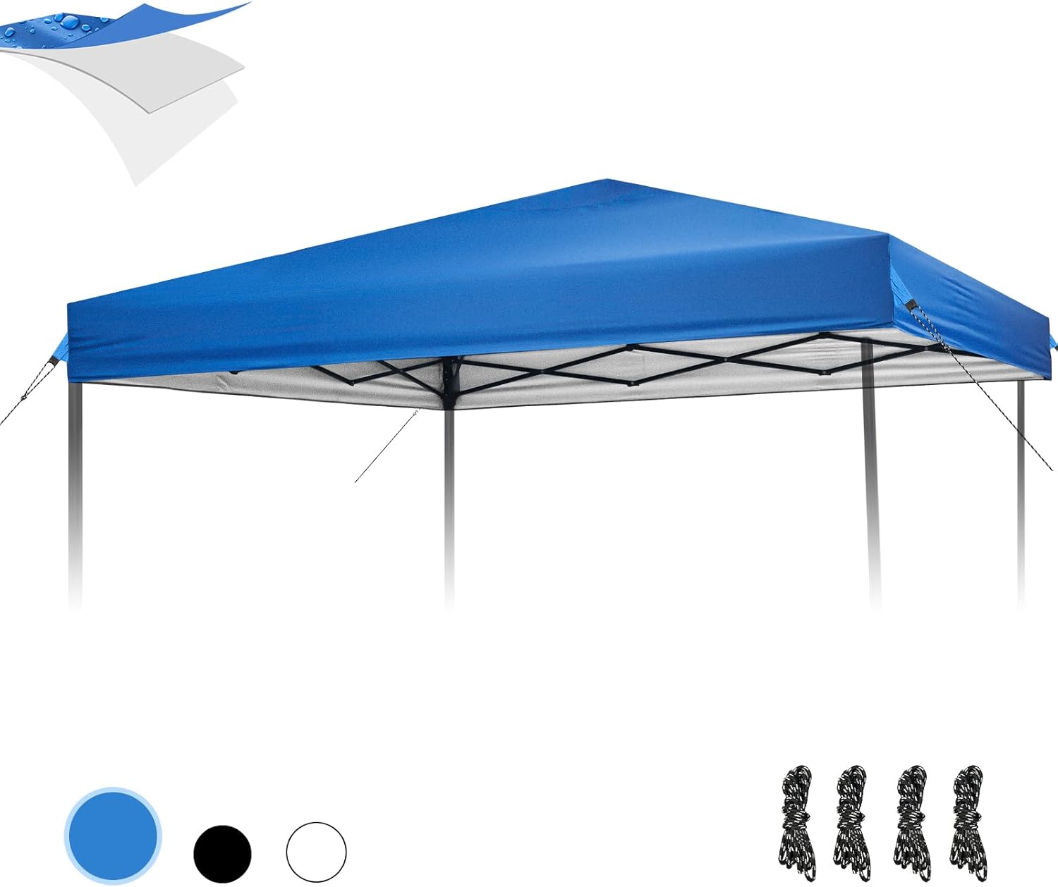 10×10 Cover Alternative Prime, Pop Up Cover Alternative Tent Cowl for Straight Leg Body, Waterproof Cover Prime Cowl for Backyard Patio Tenting (Prime Solely)(Blue)