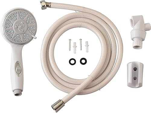 Miniatura 6 de NOVA Cabezal de ducha de mano con manguera extra larga de 84 pulgadas, interruptor de encendidoapagado, 5 ajustes, viene con soporte montado en la