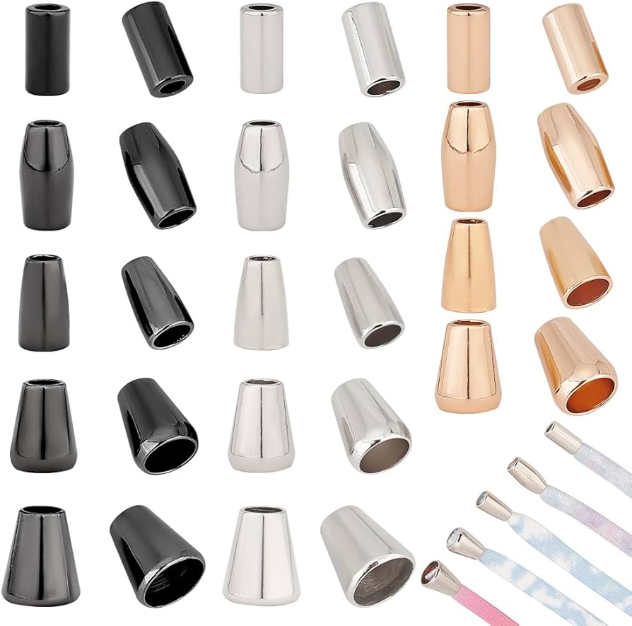 Amazon.co.jp: PH PandaHall 紐の金具 ひも用 先端金具 コードエンド