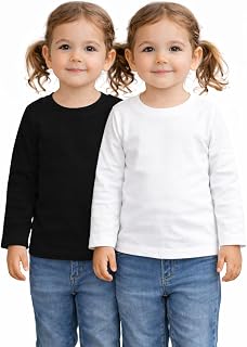 BODYCARE Round Neck Girls T-Shirt | Soft Cotton Kids Tee | Comfortable Breathable Full Sleeves Top | Lightweight All-Seaso... Price In India