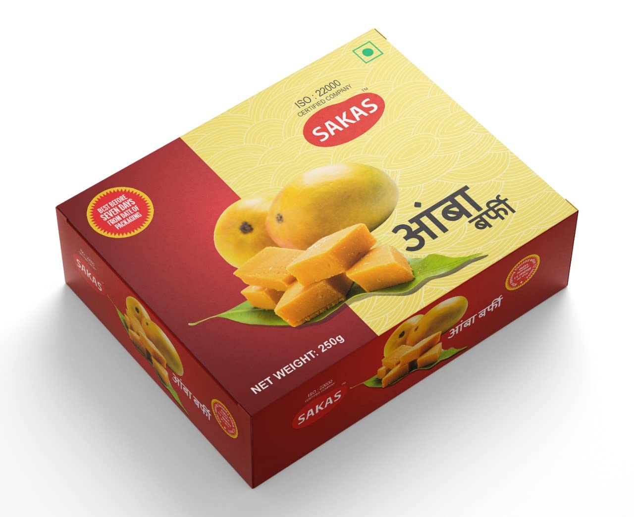 Sakas Mango Burfi Authentic and Real Taste Mithai Luscious Mango Delight (200g) (B0BQBSK2PW) Amazon Price History, Amazon Price Tracker