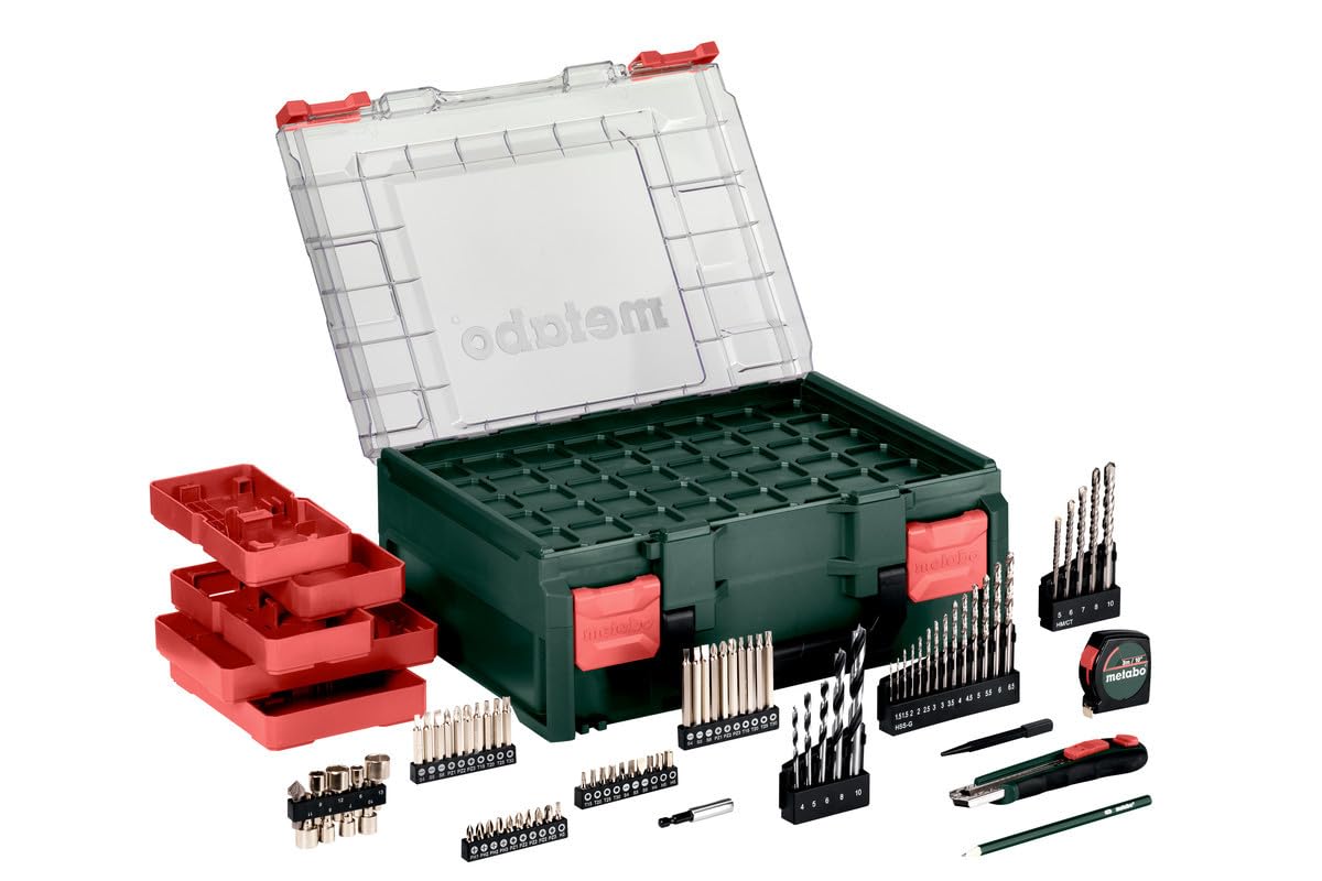 Metabo SB 18 L Set Akku-Schlagbohrschrauber – inkl. Akku (18V 2 x 2Ah LiPOWER Akkus, Bohrdurchmesser 13 mm/36 mm, Gewicht 1,6 kg) 614053710
