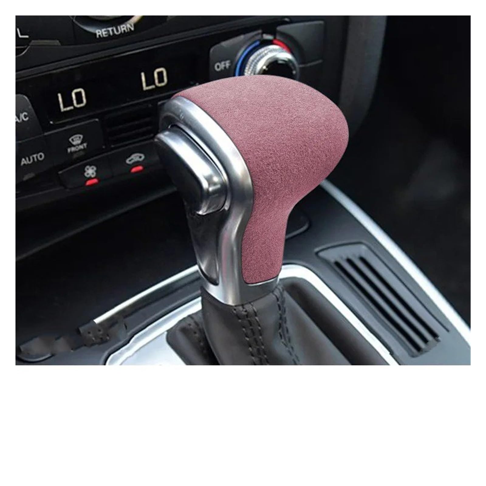 Tusgt B Gear Shifter Kno Head For A6l A4l For Q7 Q5l For A5 For A7 For S4 Gear Hook Cover Fur Head Modification Decorative Patch(B)