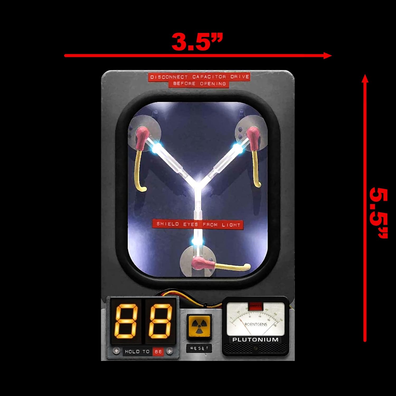 80s Movie Flux Capacitor Sticker Decal Notebook Car Laptop 3.5"x5.5" (Color) - Image 4