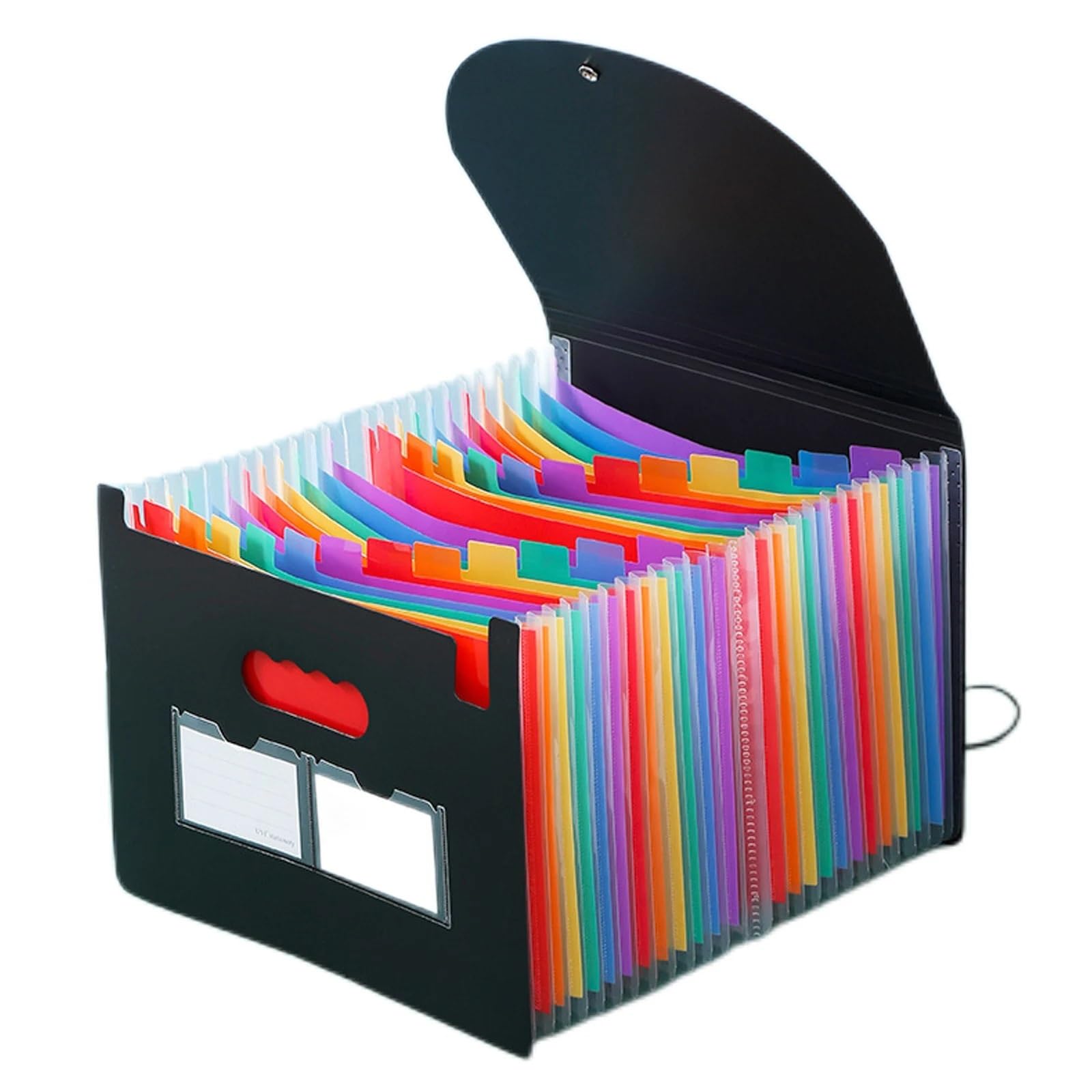 Classeurs en AccordéOn Classeur accordéon Extensible 13/24 Pochettes, Organiseur de dossiers, boîte de classement, Porte-papiers/factures/reçus/Documents Multicolore, Format A4(24 Pockets)
