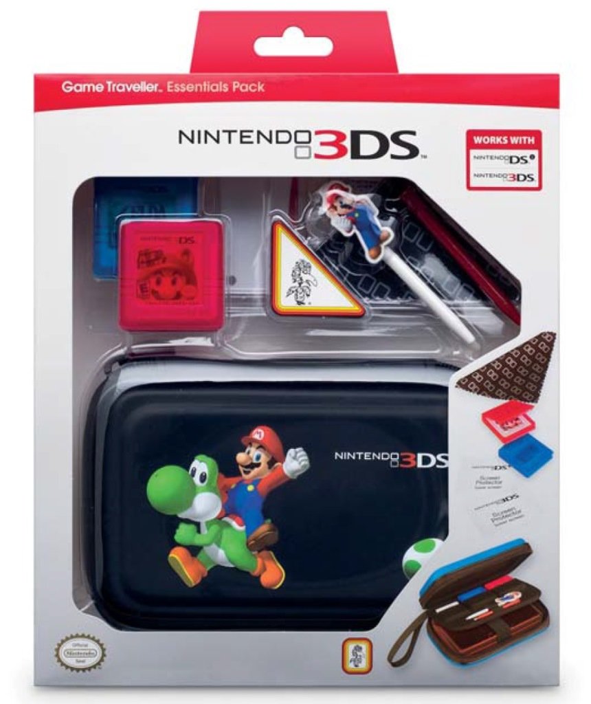 Essential Pack Big Ben Mario Black for Nintendo DSi and 3DS