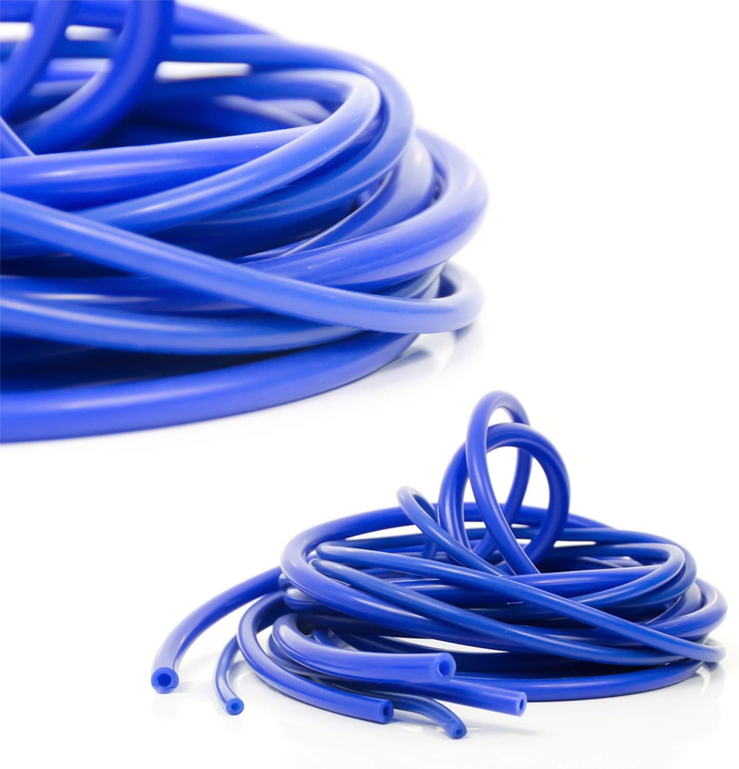 Shineyoo Silicone Vacuum Tubing Hose 10FT ,ID 0.12'' (3mm), OD 0.27'' (7mm) Blue Color Vacuum Hose Roll High Performance : Automotive