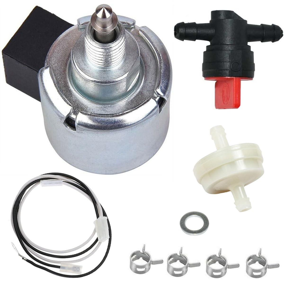 ZAMDOE Solenoide di intercettazione carburante 846639 per Briggs & Stratton motore 356777 21R702 21R706 21R707 21R772 21R777 295777 305772 305777 31A507 Motore Prato Giardino Motore dell'attrezzatura