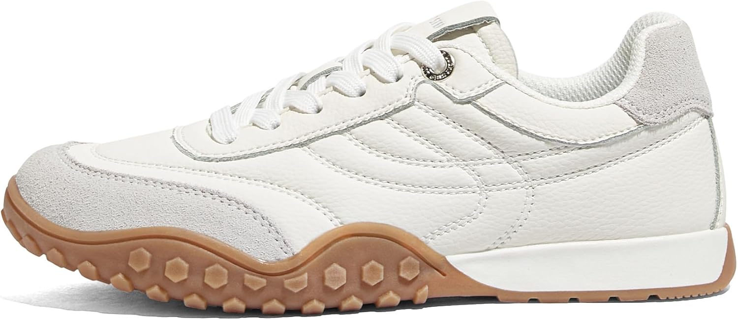 LUCKY STEP Women's Retro Walking Shoes Tennis Non Slip Platform Trainers Fashion Sneakers Work Shoes