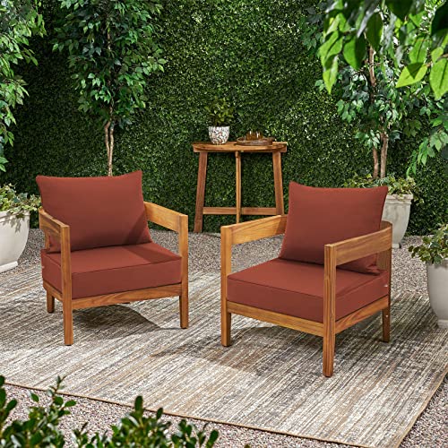 Favoyard Outdoor Seat Cushion Set 24 X 24 Inch Waterproof & Fade Resistant Patio Furniture Cushions With Removable Cover Deep Seat & Back Cushion With Handle And Adjustable Straps For Chair Sofa Couch #TOP5