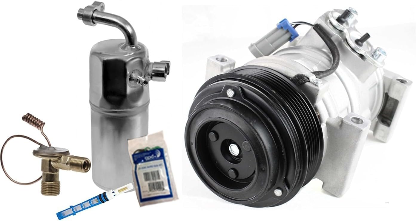 Spare A/C Compressor Kit fits GMC Sierra 1500 Classic (2007) 4.3L V6 GAS (10S17F, service kit included)