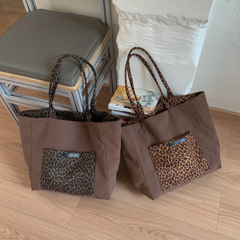 Leopard Tote Bag For Women - Large Shoulder Bag Cheetah Purse Handbags - Image 8